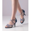 Nueva Epoca Adriana Blauwe latin Dansschoenen voor Dames