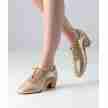 Anna Kern Brienne Goud Dames comfortabele oefen dansschoenen
