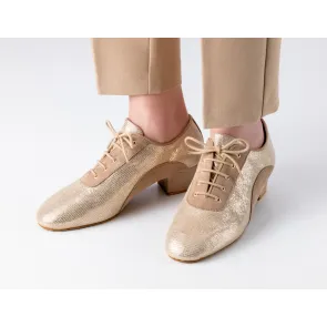Anna Kern Brienne Goud Dames dansschoenen met een chique uitstraling