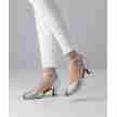 Anna Kern Christelle Zilver Dames oefen dansschoenen met glitterstof