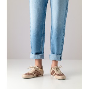 Werner Kern Honey Dames Nappa leer Brocade comfortabele danssneakers