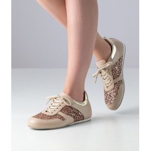 Werner Kern Honey Dames Nappa leer Brocade danssneakers met een perfecte pasvorm