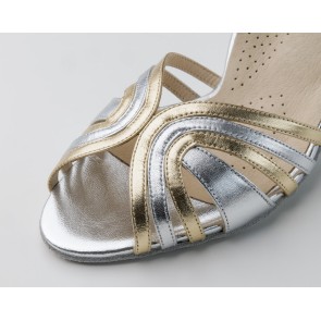 Werner Kern Kim Dames Dansschoenen met zilver platina grijs combinatie