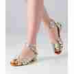 Anna Kern Margo Goud Dames comfortabele oefen dansschoenen