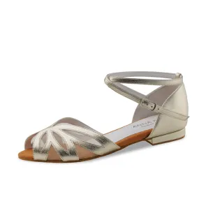 Anna Kern 1054-10 Margo Dames Gouden Nappa leer Danssandalen
