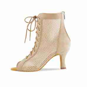 Anna Kern 1000-60 Melisande Dames Dans Enkellaarsjes van Beige Suède