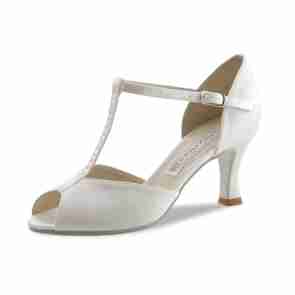 Werner Kern Mona Wit Satijn dames Dansschoenen