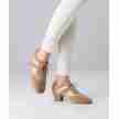 Anna Kern Sandrine dames dansschoenen met een goude glitterprint