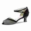 Werner Kern Steph dames Zwart-Zilver Dansschoenen