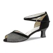 Werner Kern Steph dames Zwart-Zilver Dansschoenen