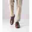 Werner Kern 28062 Positano heren casual danssneakers cognac met blauwe elementen