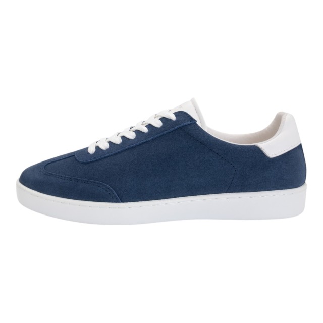 Suny Anna Kern 7405 Blauwe Danssneaker van Zacht Suede met Doorlopende Zool Geschikt voor Diverse Dansvloeren