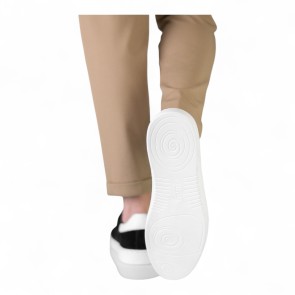 Suny Anna Kern 7415 Suede zwarte Danssneakers met Volledig Zool heren en draaipunten
