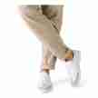 Suny 7420 Suede Wit-Beige Danssneakers met Volledig Zool voor heren