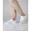 Suny-7420-Suede-Wit-Beige-Danssneakers-voor binnen en buiten