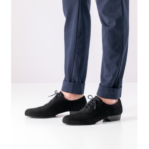 Werner Kern 28070 Pistoia zwarte Suede heren Dansschoenen met 25 mm hak