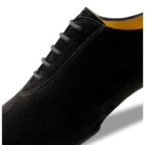 Werner Kern 28070 Pistoia zwarte Suede heren Dansschoenen met veters