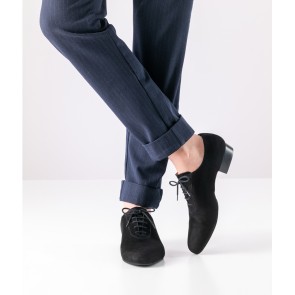 Werner Kern 28070 Pistoia zwarte Suede heren Dansschoenen voor salsa bachata ballroom kizomba