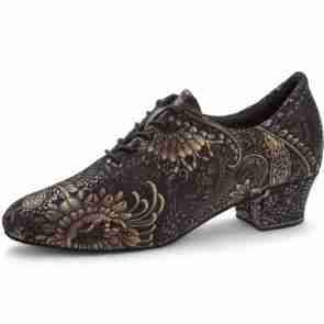 Diamant Dames suède Trainingsschoenen met  Rococo print 199-034-623
