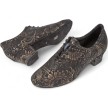 Diamant Dames suede Trainingsschoenen met Rococo print 199-034-623 met een 37mm stabiele hak