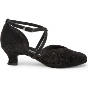 Diamant Dames Ballroom Zilver Reflex Dansschoenen 170-013-550 met een 42mm stabiele hak