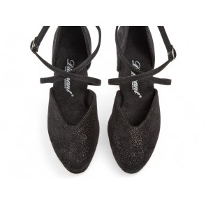 Diamant Dames Ballroom Zilver Reflex Dansschoenen 170-013-550 met glitters met een gesloten neus