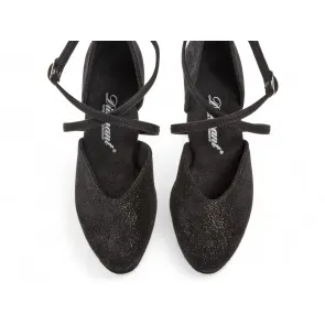 Diamant Dames Ballroom Zilver Reflex Dansschoenen 170-013-550 met glitters met een gesloten neus