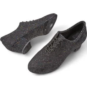 Diamant 189-234-155 Dames Trainings Glitter Splitzool Dansschoenen met lage hak