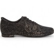 Diamant Dames suede Trainingsschoenen met Rococo print 199-005-623 met een 12mm stabiele blokhak