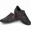 Diamant Dames suede Trainingsschoenen met Rococo print 199-005-623 met veters