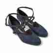 Diamant Dames Ballroom Dansschoenen half open model met gesloten voorkant 170-013-537