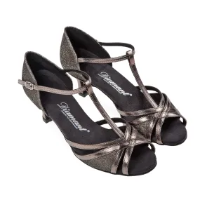 Diamant Dames Latin dansschoenen 205-077-656 met kruisbandjes
