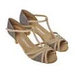 Diamant Dames Latin dansschoenen 205-077-634 met een drukknoopsluiting