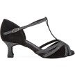 Diamant Dames Latin dansschoenen 205-077-645 met een 5cm stabiele hak
