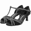 Diamant Dames Latin dansschoenen 205-077-645 met een glitterstof
