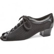 Diamant dames Latin dansschoen Zwart 204-034-624 met een 37mm stabiele hak