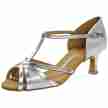 Diamant Dames Latin Zilverkleurig dansschoenen 205-077-463