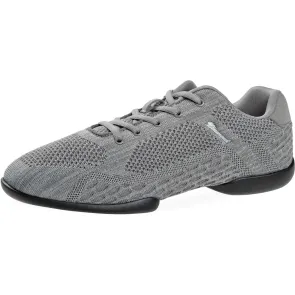 Diamant Lichtgrijs Uniseks High-Tech Mesh Danssneakers met Zwarte zolen 213-503-398 TUNE