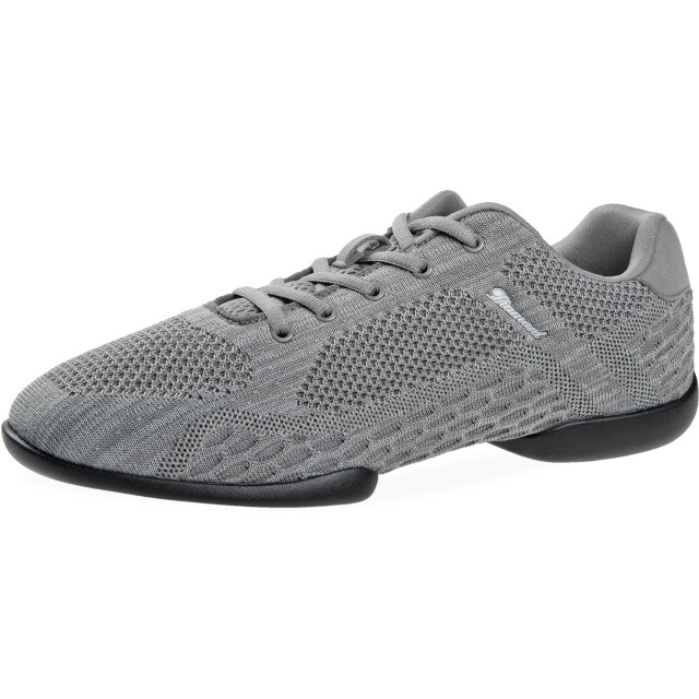 Lichtgrijs Uniseks High-Tech Mesh Danssneakers met Zwarte zolen213-503-398