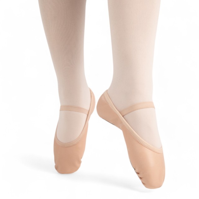 Papillon PK1015 - Lederen Balletschoenen voor Kinderen met volledige zool