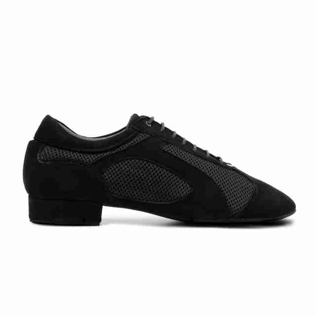 PD VICTOR DA SILVA Zwart Nubuck Mesh heren Dansschoenen