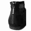 Portdance PD SWING 001 Zwart Nubuck dames Jazzschoenen met een rits op de achterkant