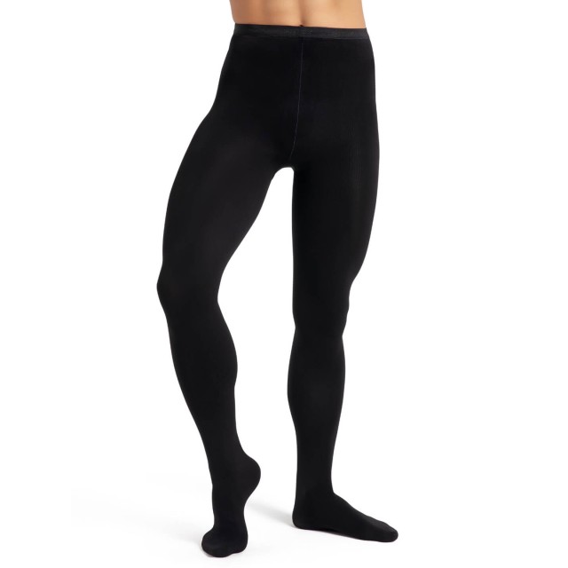 Capezio MT11 Balletlegging Heren Maillot met Voet Zwart