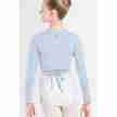 Wear Moi Menuet balletvestje meisjes lichtblauw wikkelvest