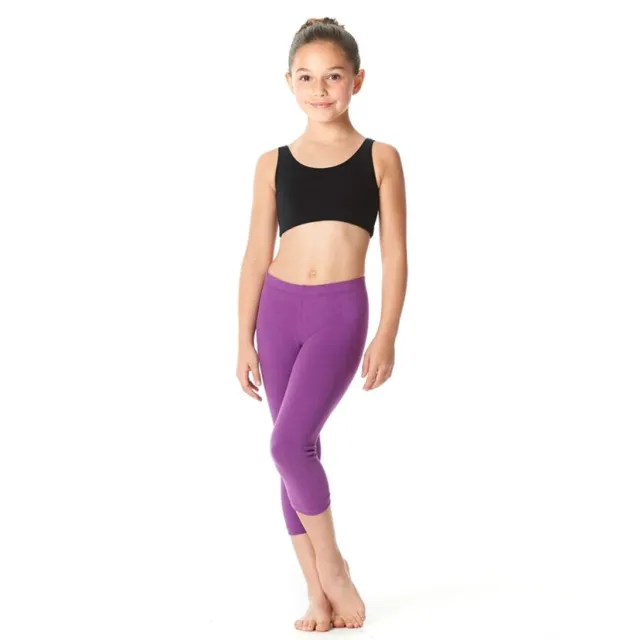 Lulli LUB234C Meisjes Geborsteld Katoenen Capri Dans Legging Rayna