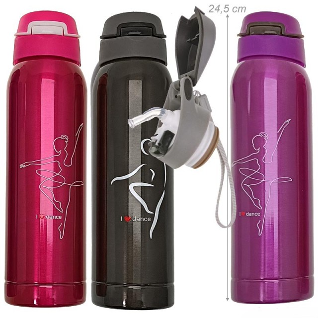 Alista Dancer Basics Dans stalen thermosfles 500 ml I Love Dance voor dames