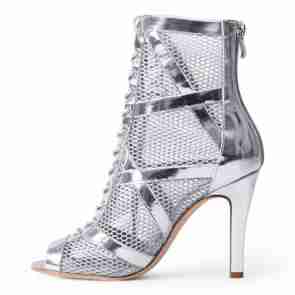 Bloch Allure Zilveren Danslaarsjes – Stijlvolle Heels - Perfecte dansschoenen voor High heels lessen S0890L