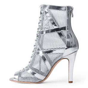 Bloch Allure Zilveren Danslaarsjes – Stijlvolle Heels - Perfecte dansschoenen voor High heels lessen S0890L