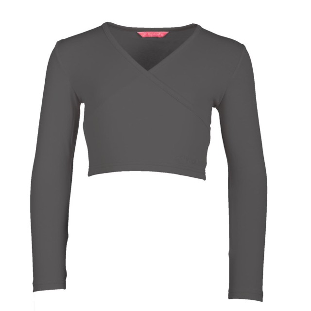 Papillon Cross-over Balletvestje voor kinderen Lange Mouwen PK2055 zwart 