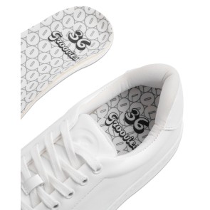 Portdance Groovies Lisbon Witte leer Danssneakers met een basic uitstraling